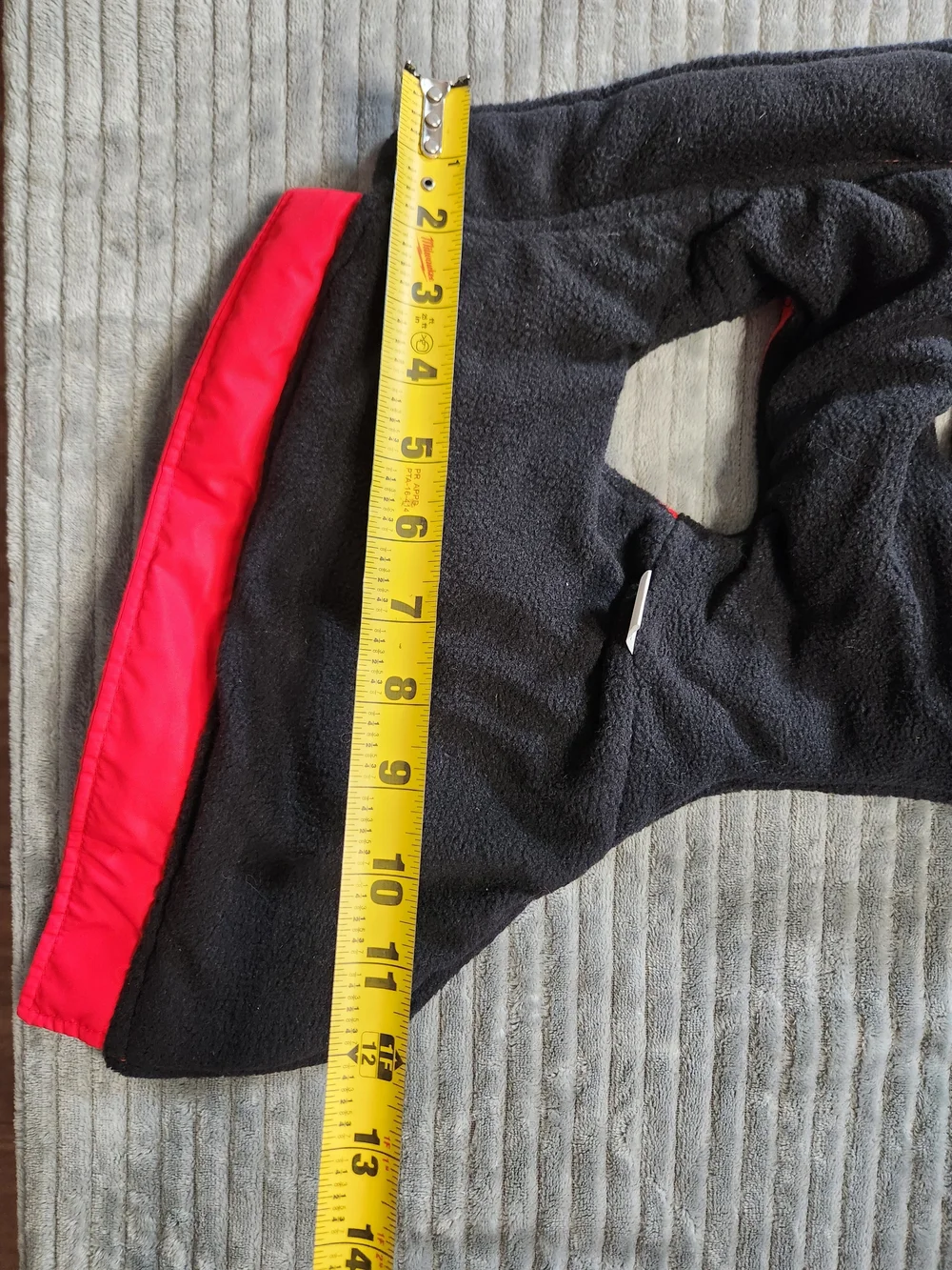Freedogs Dog Jacket L Red with Black Straps Fleece Lined Vest Parka Harness